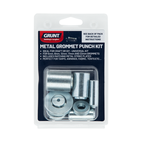 Grunt 5 Punch Metal Grommet Tool Webbing Accessory Kit