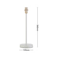 Verve Design Mardin 36cm Lamp Base AM660WE, E14 In-Line Switch, White Metal
