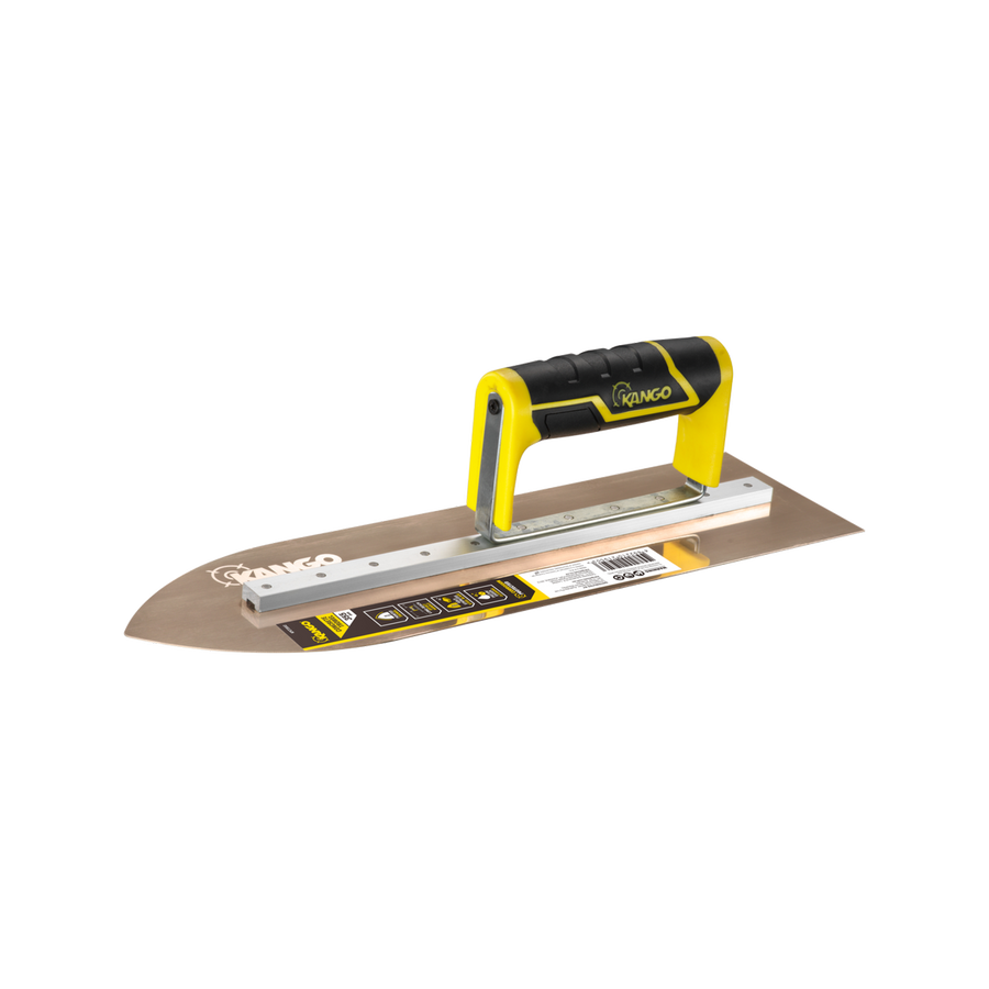 Kango 355mm Pointed Concrete Trowel - Gold Stainless Steel - Precision Finish - SuperSaverAU - view 1
