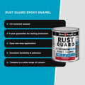 White Knight Rust Guard 250ml Flame Red Gloss Epoxy Enamel Paint