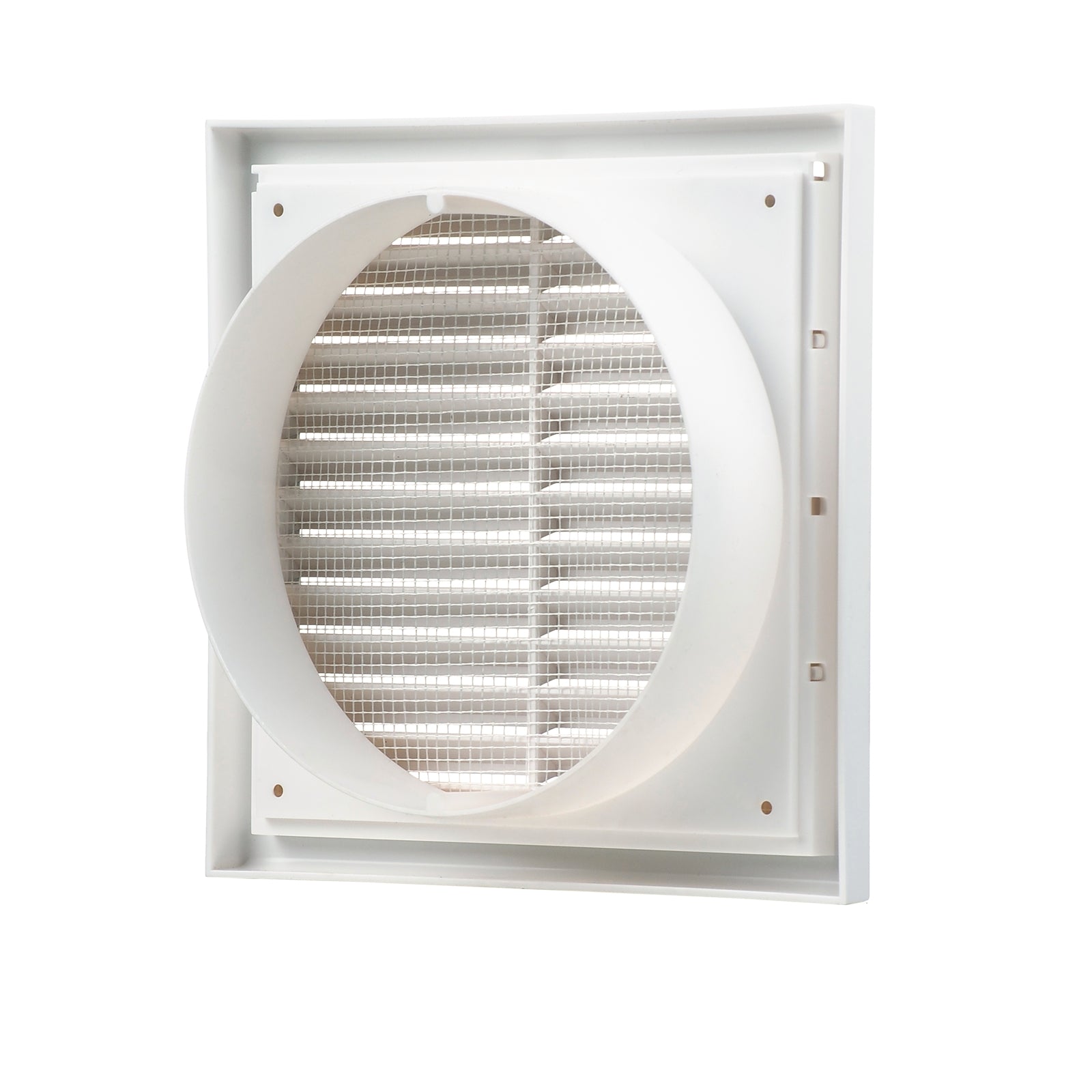Blauberg 150mm White Square Fixed Grille - ABS Plastic Wall & Ceiling Vent
