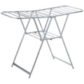 L.T. Williams A-Frame Aluminium Airer - 13m Drying Space, 19 Rails, Fold-Out Wings, Silver - 4615