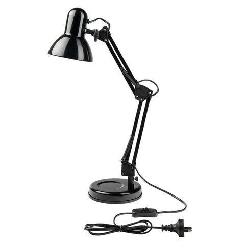 Brilliant Flexi Lloyd XL Black E27 Desk Lamp with Adjustable Head 20986/06