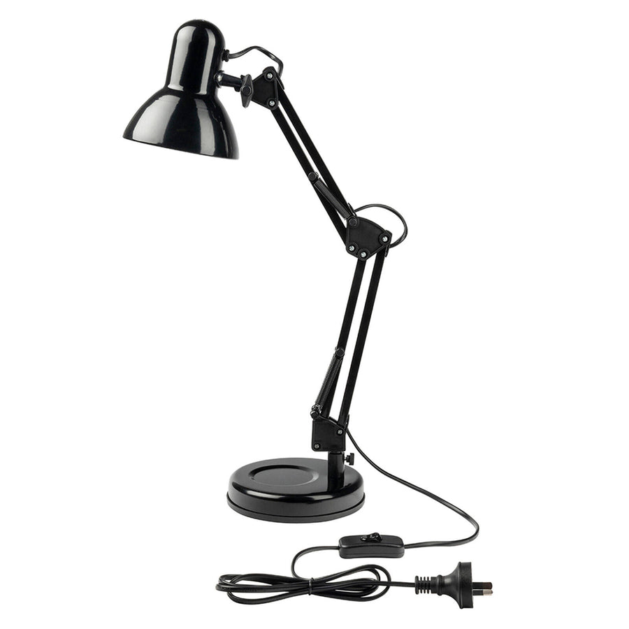 Brilliant Flexi Lloyd XL Black E27 Desk Lamp with Adjustable Head 20986/06