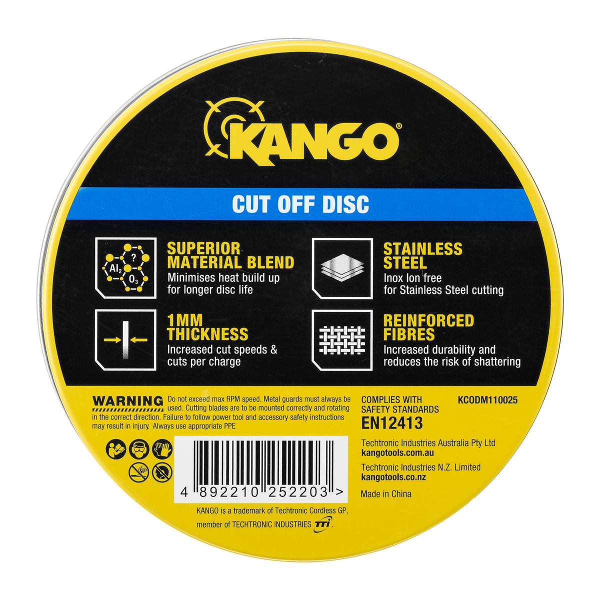 Kango Metal Cut Off Discs - Pack of 25 - 100mm - Inox-Free - Durable - SuperSaverAU - view 4