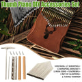 17 Tone Thumb Piano Repair Kit with Metal Keys, Soundboard and Tuning Hammer