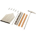 17 Tone Thumb Piano Repair Kit with Metal Keys, Soundboard and Tuning Hammer - view 2