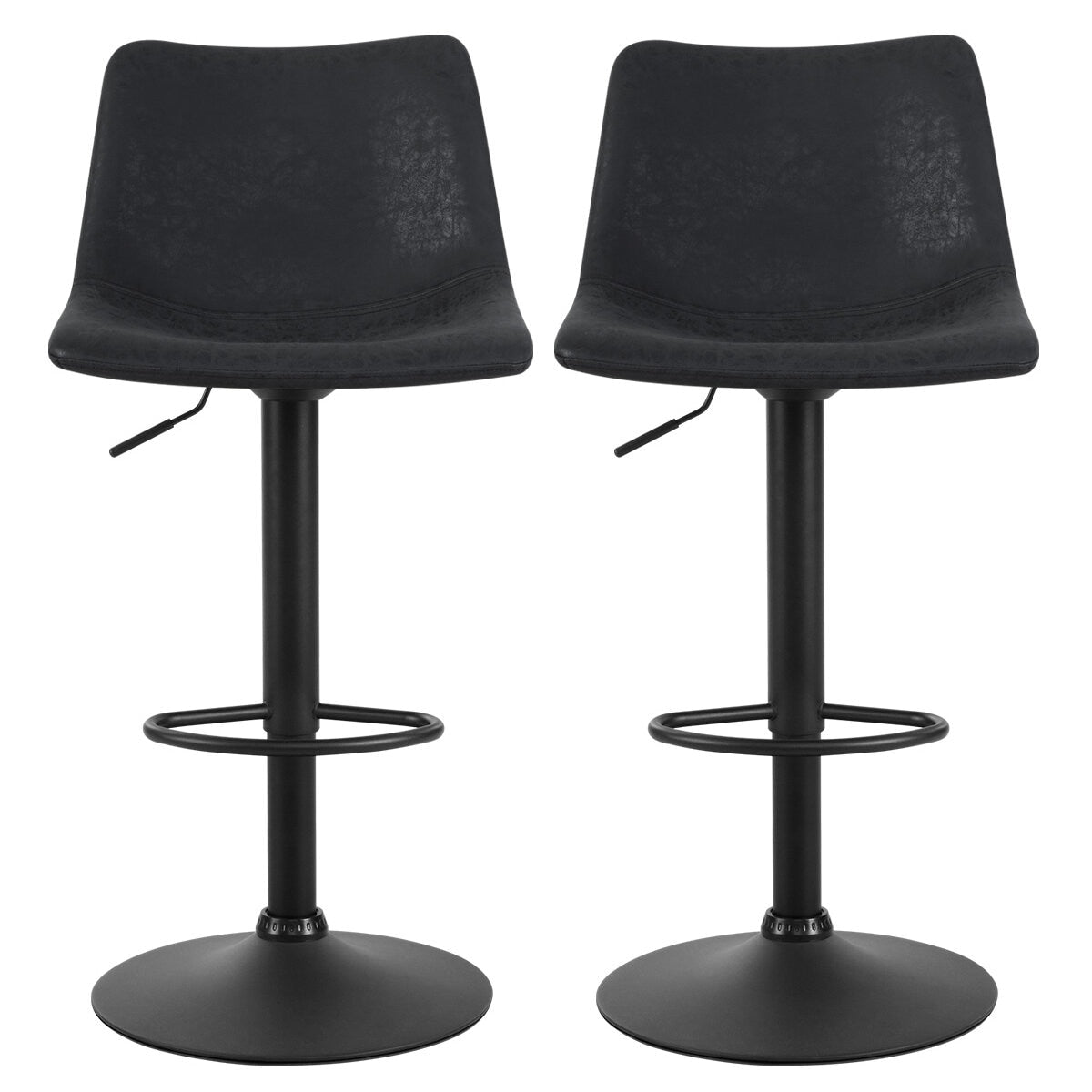 Artiss Vintage Jovy Bar Stool Black 2 Pack - SuperSaverAU - view 2