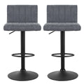Artiss Gaslift Swivel Bar Stool Grey 2 Pack - SuperSaverAU - view 2