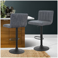 Artiss Gaslift Swivel Bar Stool Grey 2 Pack - SuperSaverAU - view 3