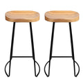 Artiss Vintage Tractor Bar Stool Natural 2 Pack - SuperSaverAU - view 1