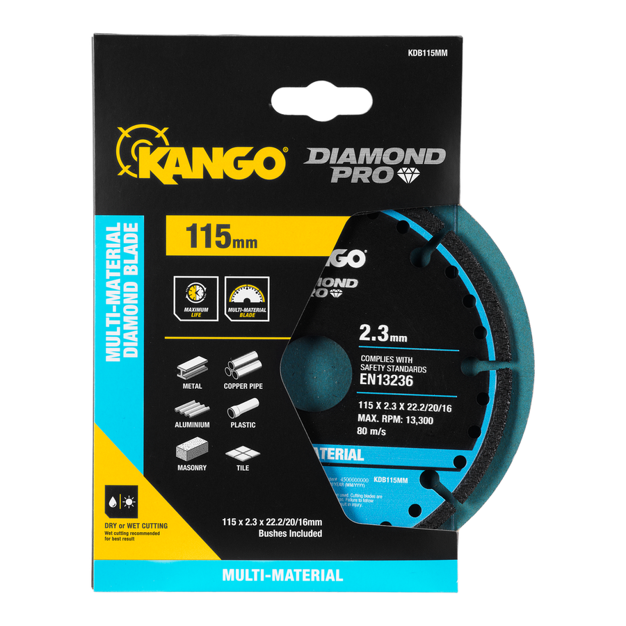 Kango 115mm Multi Material Diamond Blade - High Efficiency Cutting Tool - SuperSaverAU - view 1