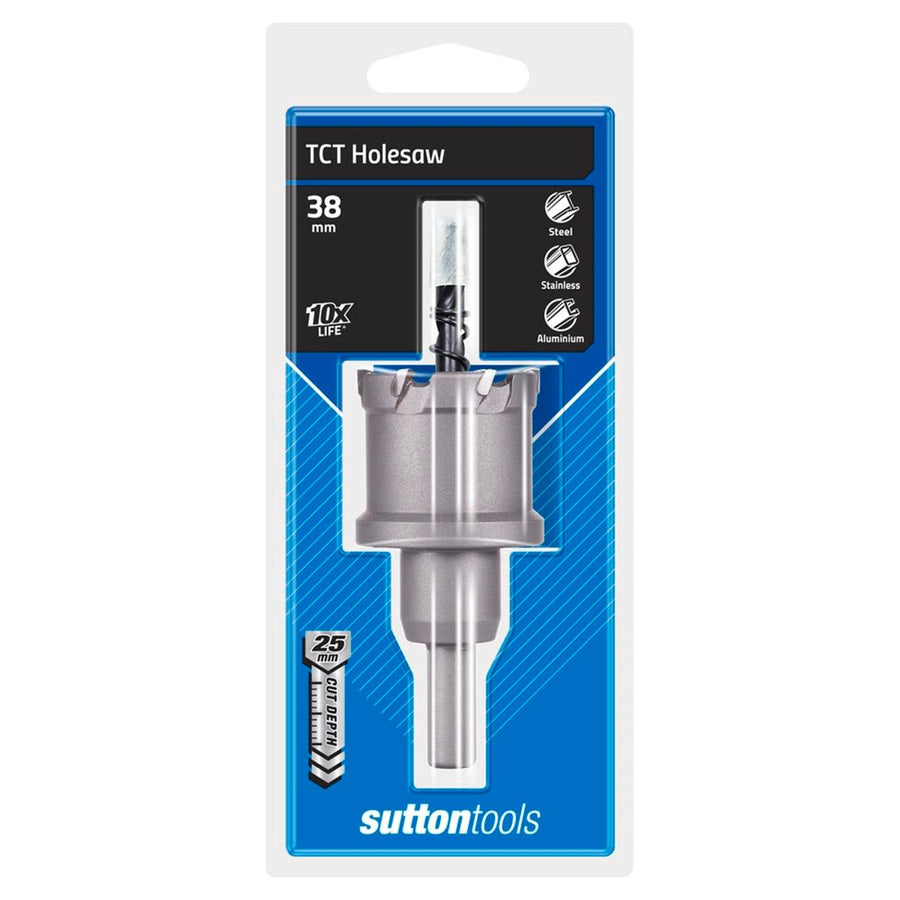 Sutton Tools 38mm TCT Holesaw - Tungsten Carbide - High Performance - SuperSaverAU - view 1