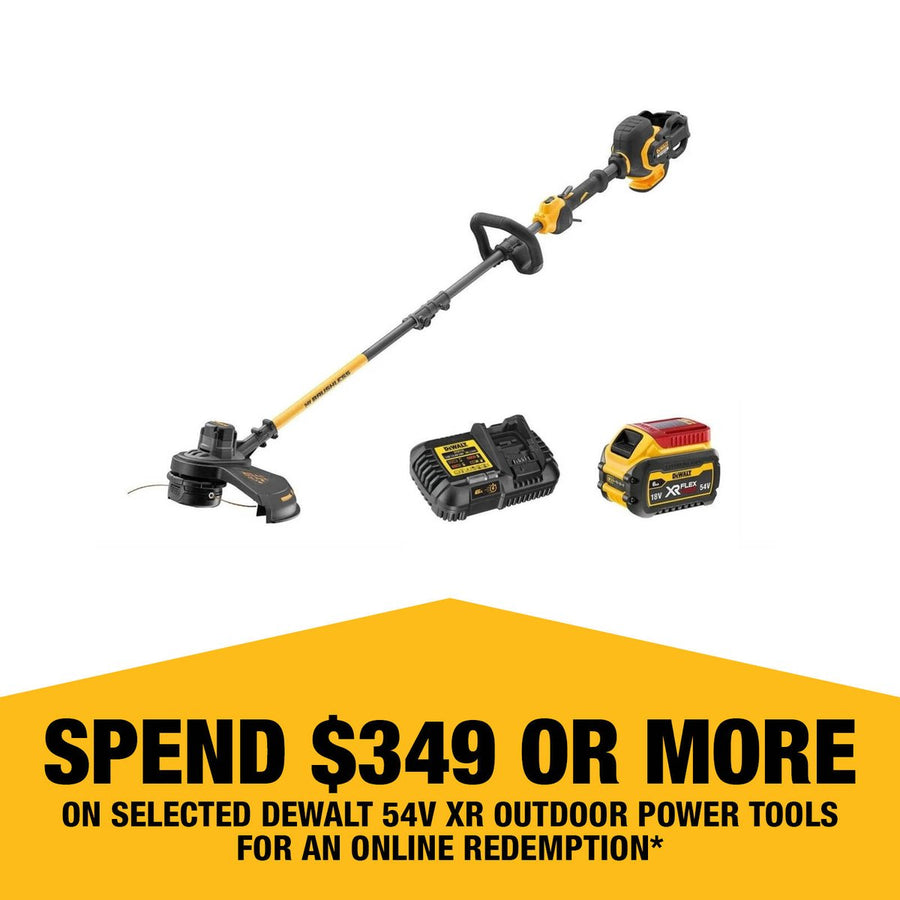 Dewalt 54V XR Flexvolt Line Trimmer Kit 6Ah - 380mm Split Shaft - Ergonomic Design - SuperSaverAU - view 1