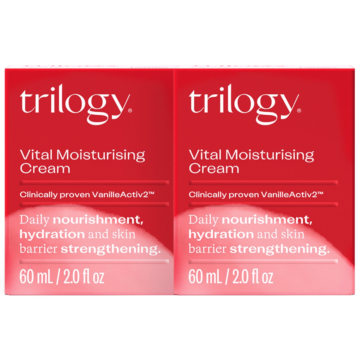 Trilogy Vital Moisturising Cream 2 x 60ml