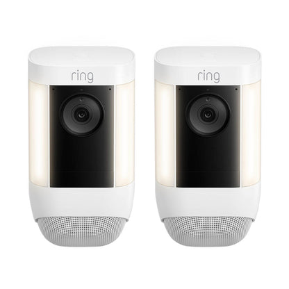 Spotlight Cam Pro 2 Pack With Floodlight Cam Wired Pro And Ring Wired Video Doorbell Pro