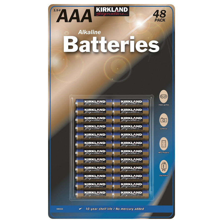 Kirkland Signature AAA Alkaline Batteries 48 Pack - SuperSaverAU - view 1