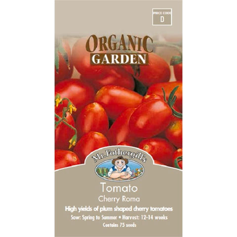 Mr Fothergill's Roma Cherry Tomato Seeds - 14 Weeks - High Yield - Sweet - SuperSaverAU - view 1