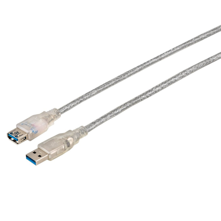 Antsig 5m USB-A Male to USB-A Female Extension Cable - Silver - Reliable Connectivity - SuperSaverAU - view 1