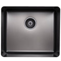 Titan single bowl kitchen sink - everyday matte gunmetal finish, AISI316 stainless - TSGM52