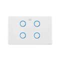 Deta Smart Touch Light Switch - Quad Gang - 250V - White Gloss - SuperSaverAU - view 1