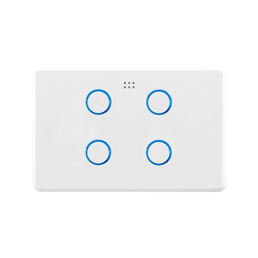 DETA Smart Quad Gang Touch Light Switch White Gloss 250V 6904HA