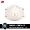 3M P2 Sanding and Fibreglass Respirators - 2 Pack - Polypropylene - Valved - SuperSaverAU - view 2