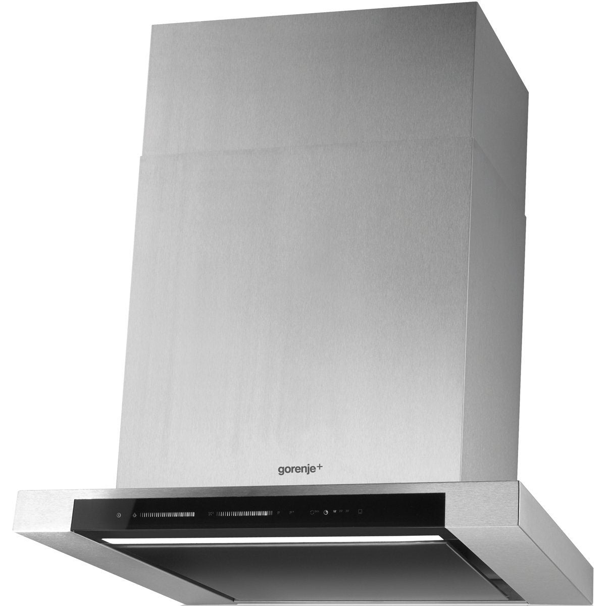 Gorenje 60cm canopy rangehood - stainless steel, 9 fan speeds, Adapt Tech sensor, LED lighting - GHT62X