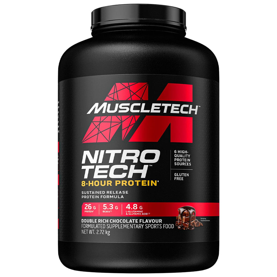 MuscleTech NitroTech 8 Hour Protein 2.72kg - SuperSaverAU - view 1