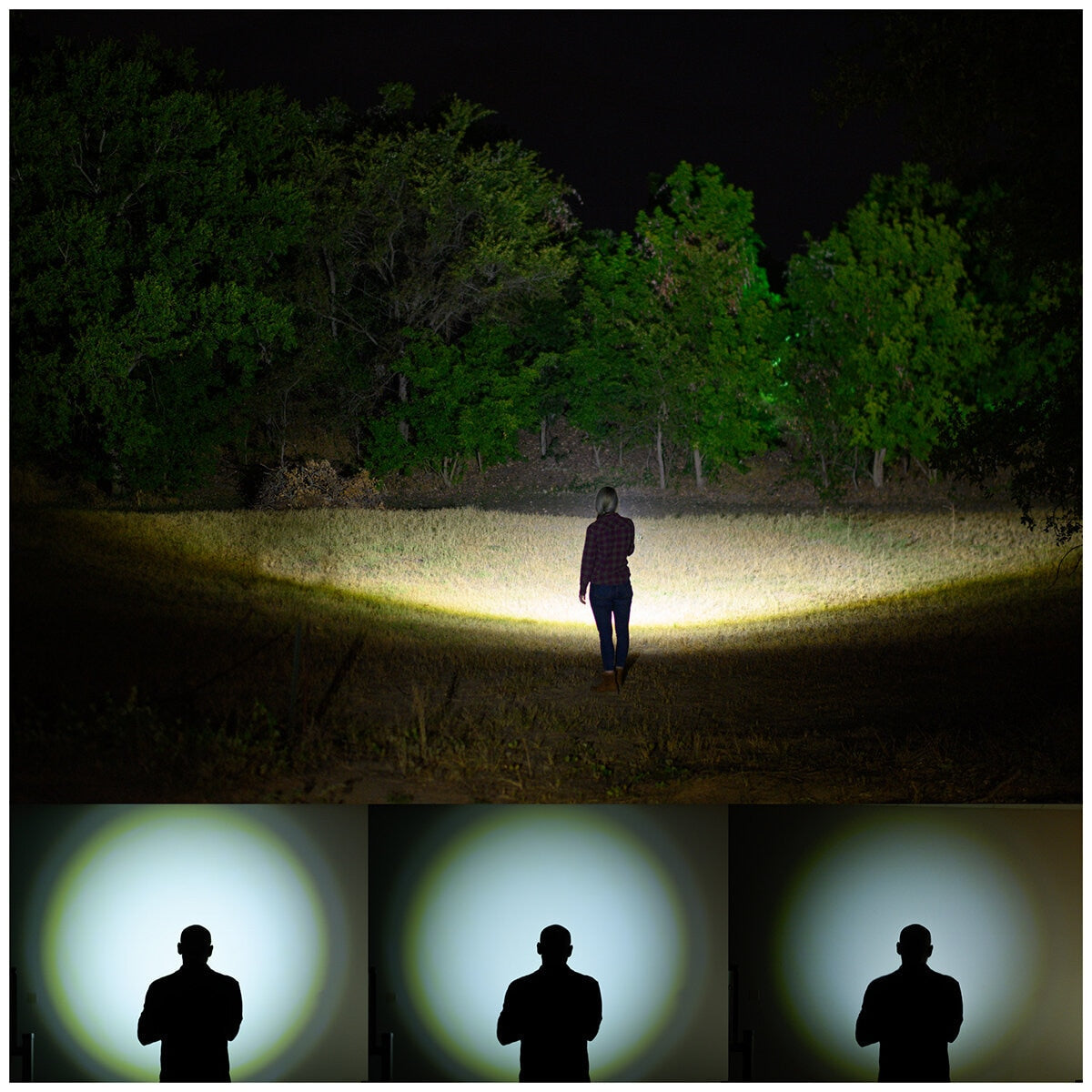 Infinity Focusing Flashlight 5000 Lumen Dual Power