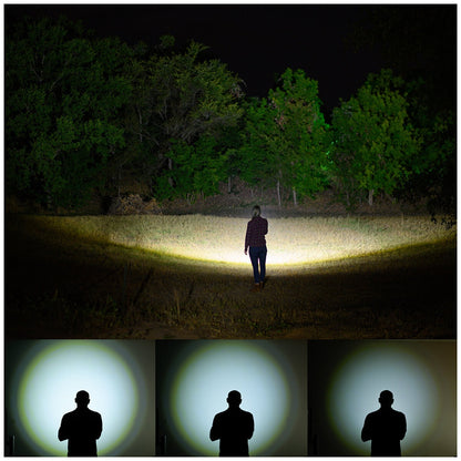 Infinity Focusing Flashlight 5000 Lumen Dual Power