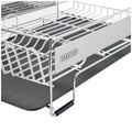 Sabatier Dish Drying Rack Expandable 671mm To 932mm With Stemware Holder — image 6
