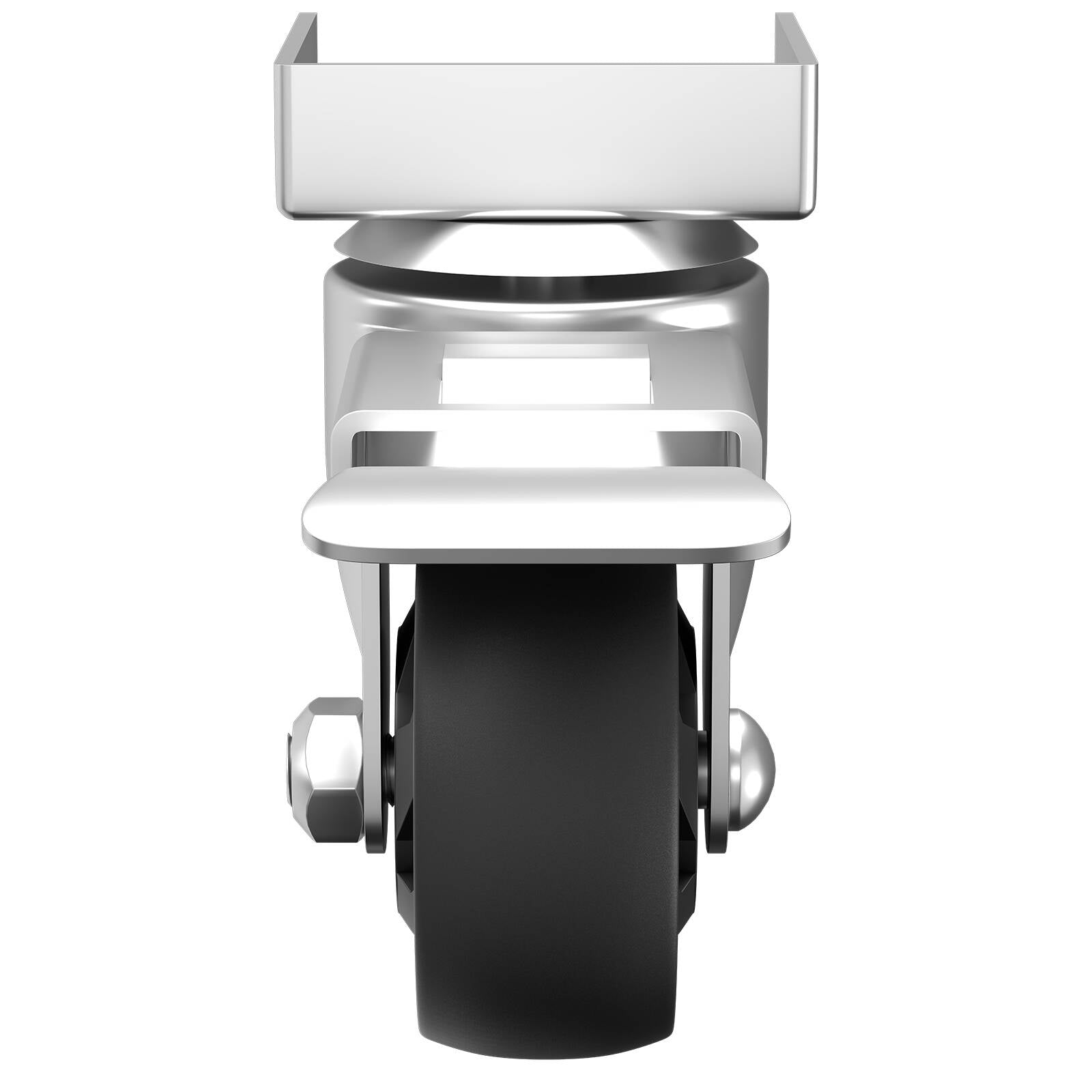 Rack It 1000kg Workbench Castors, 4 Pack Zinc Coated Steel with Lockable Brakes