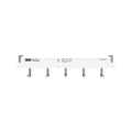 MODE 5 Chrome Hook White Board Over Door Coat Rack - Timber & Chrome