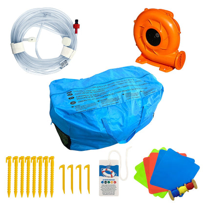 Happy Hop Crocodile Cave Adventure Inflatable Water Slide, 5200x3100x3900mm