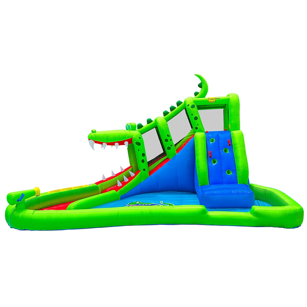 Happy Hop Crocodile Cave Adventure Inflatable Water Slide, 5200x3100x3900mm