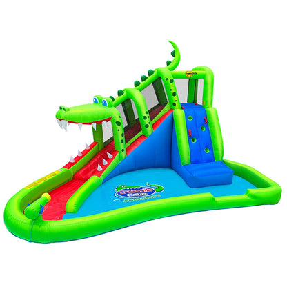 Happy Hop Crocodile Cave Adventure Inflatable Water Slide, 5200x3100x3900mm