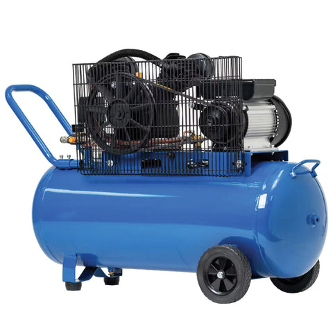 Hyundai Electric Piston 3 Horse Power With 100L Tank 11.1 CFM Belt Drive - SuperSaverAU - view 2