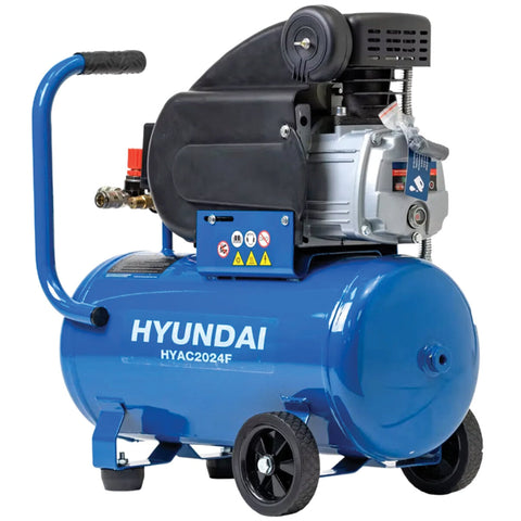 Hyundai Electric Piston 2HP Air Compressor With 24 Litre Tank 7.07 CFM - SuperSaverAU - view 1