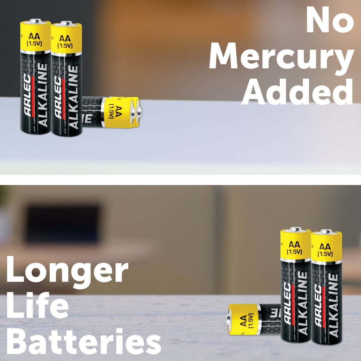 Arlec AA Alkaline Batteries - 4 Pack - Long Lasting - Reliable Power - SuperSaverAU - view 3