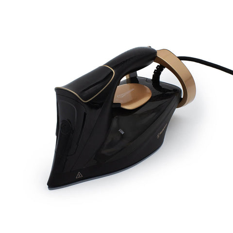 Westinghouse Steam Iron 2200W - 300ml Tank, Ceramic Soleplate, Self-Clean, Black and Gold - WHIR10KG