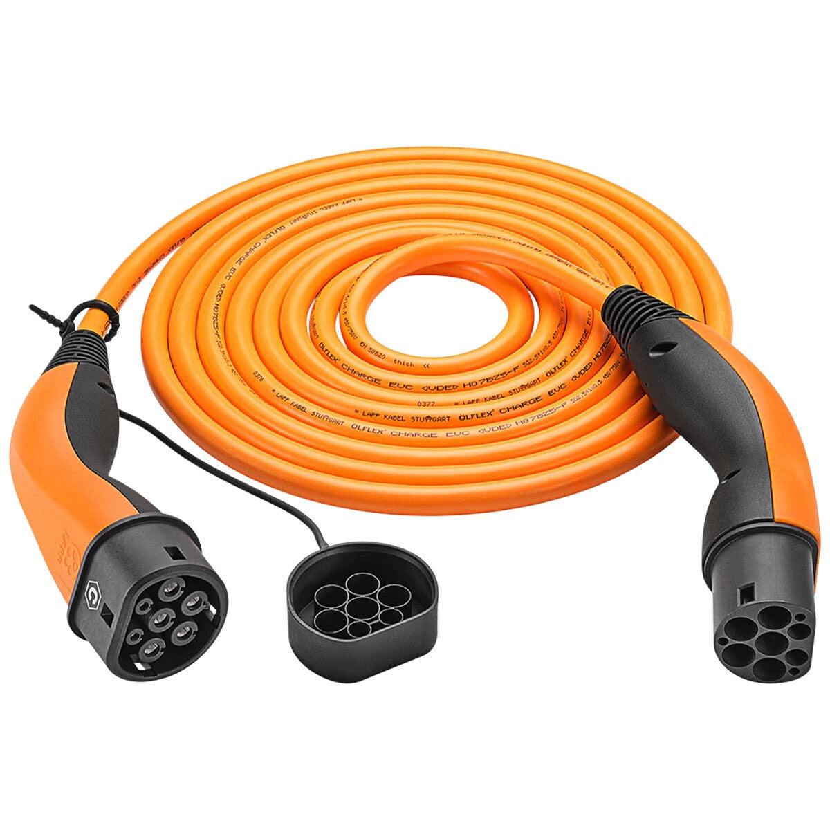 LAPP EV Helix Charge Cable Type 2 (11kW-3P-20A) Orange