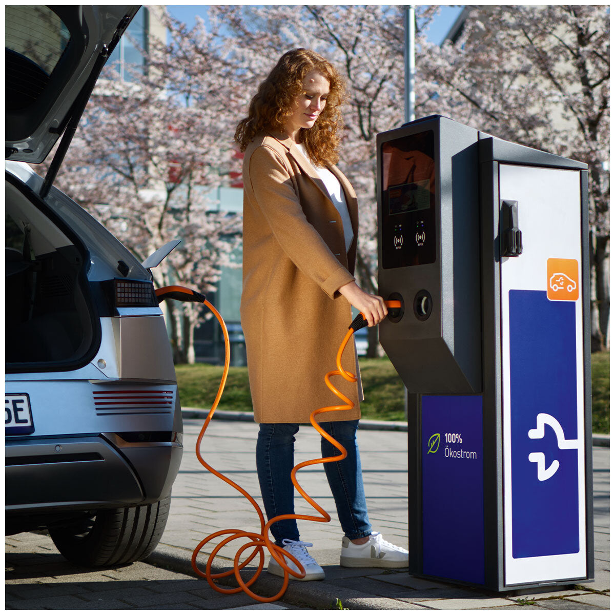 LAPP EV Helix Charge Cable Type 2 (11kW-3P-20A) Orange