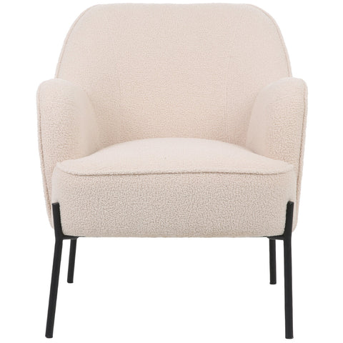 ONEX HuGo Boucle Upholstered Armchair Ivory - SuperSaverAU - view 1