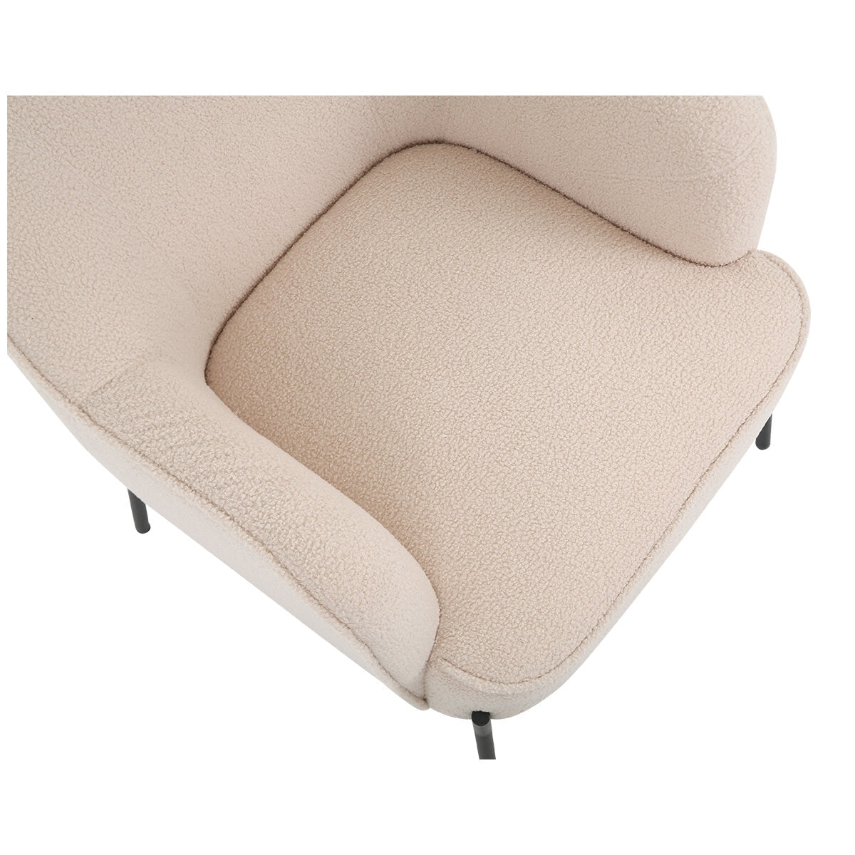 ONEX HuGo Boucle Upholstered Armchair Ivory - SuperSaverAU - view 8