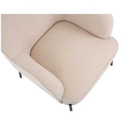 ONEX HuGo Boucle Upholstered Armchair Ivory