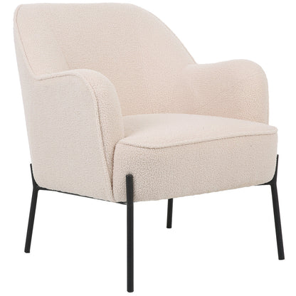 ONEX HuGo Boucle Upholstered Armchair Ivory