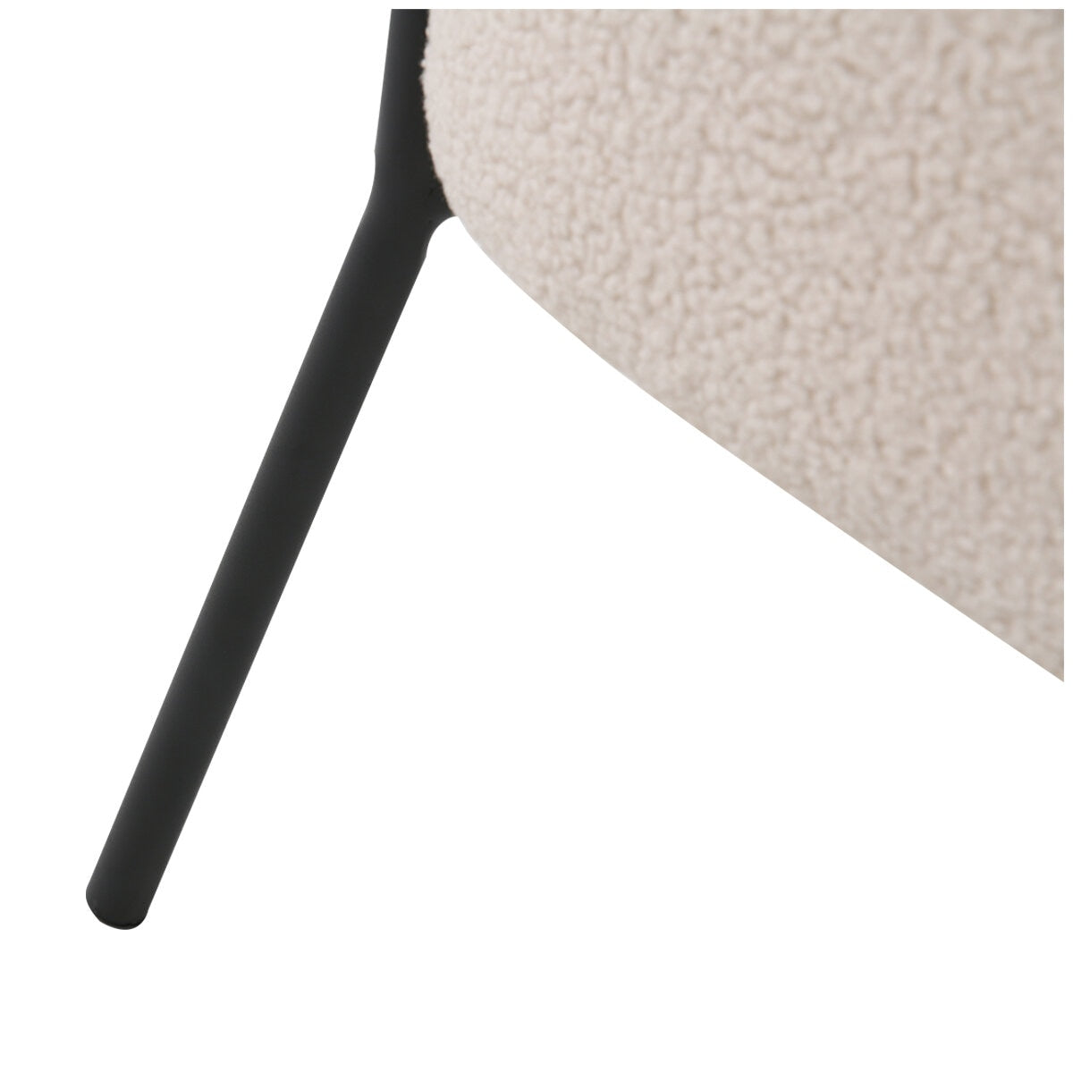 ONEX HuGo Boucle Upholstered Armchair Ivory - SuperSaverAU - view 5
