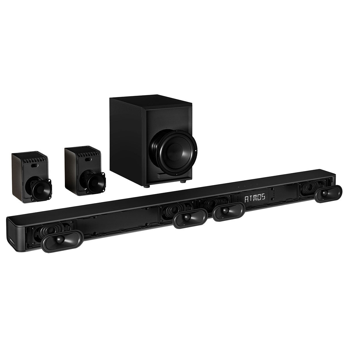 Hisense 5.1 Channel Dolby Atmos Soundbar With Wireless Subwoofer & Rear Speakers AX5100G - SuperSaverAU - view 3