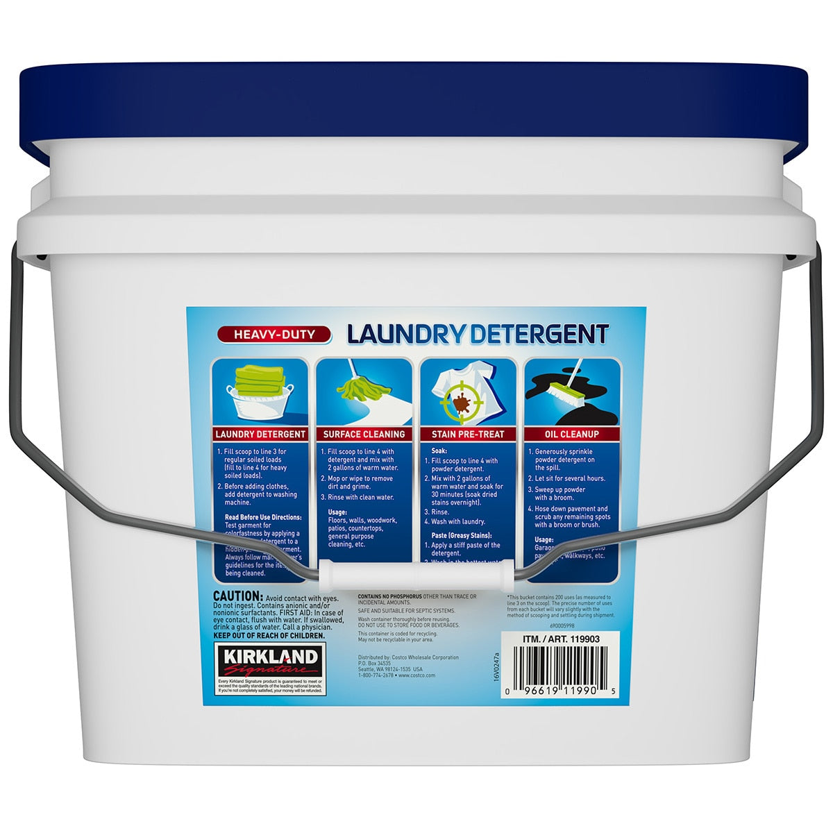 Kirkland Signature Heavy Duty Laundry Powder 12.7kg